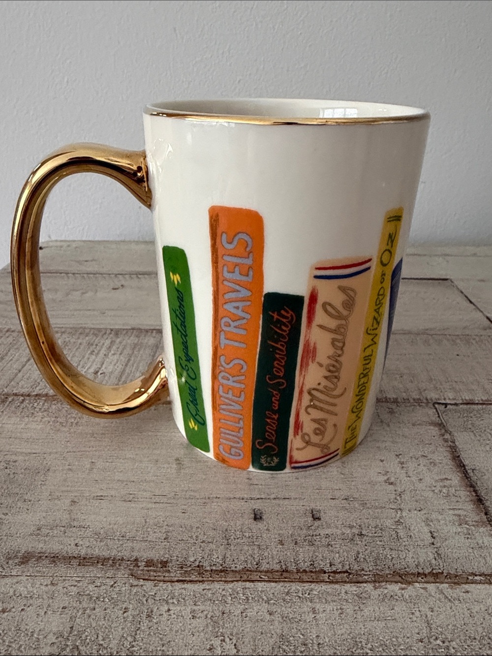 Anthropologie Rifle Paper Co. Porcelain Book Club Mug - Picture 5 of 8